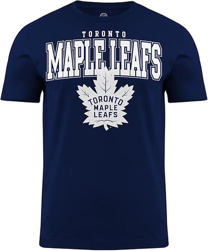 Bulletin Toronto NHL Back2Basics T-Shirt (CA/US, Alpha, Large, Regular, Regular, Navy)