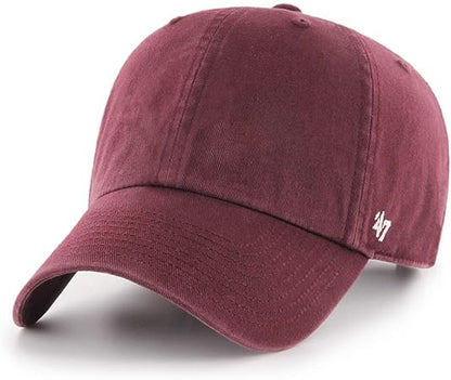 47 Brand Clean Up Blank Dad Hat - Maroon