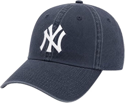Mitchell & Ness MLB Vintage Denim Adjustable Hat - Blue (CA/US, Alpha, One Size, Blue, New York Yankees)