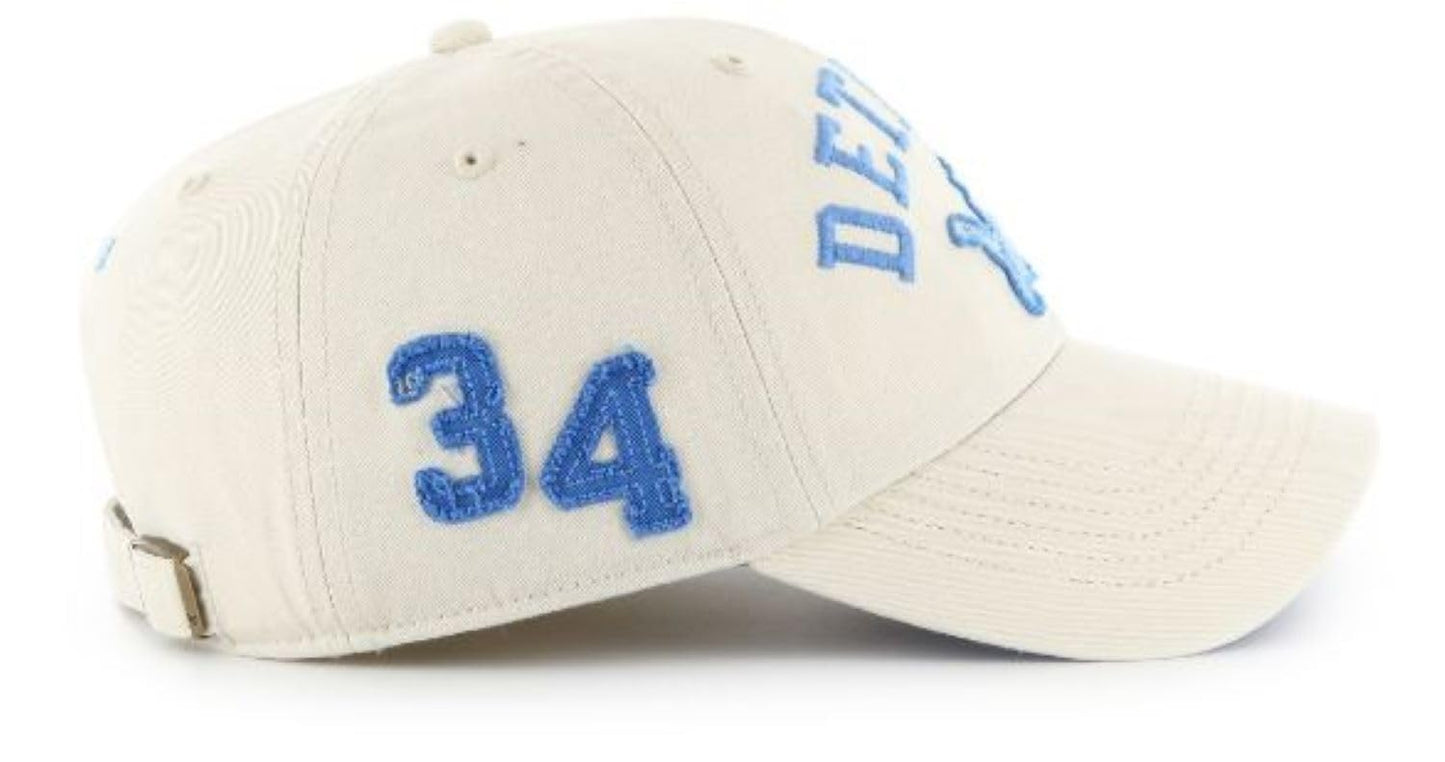 47 Clubhouse Faber NFL Detroit Clean Up Adjustable Hat - Sandstorm Blue/Cream
