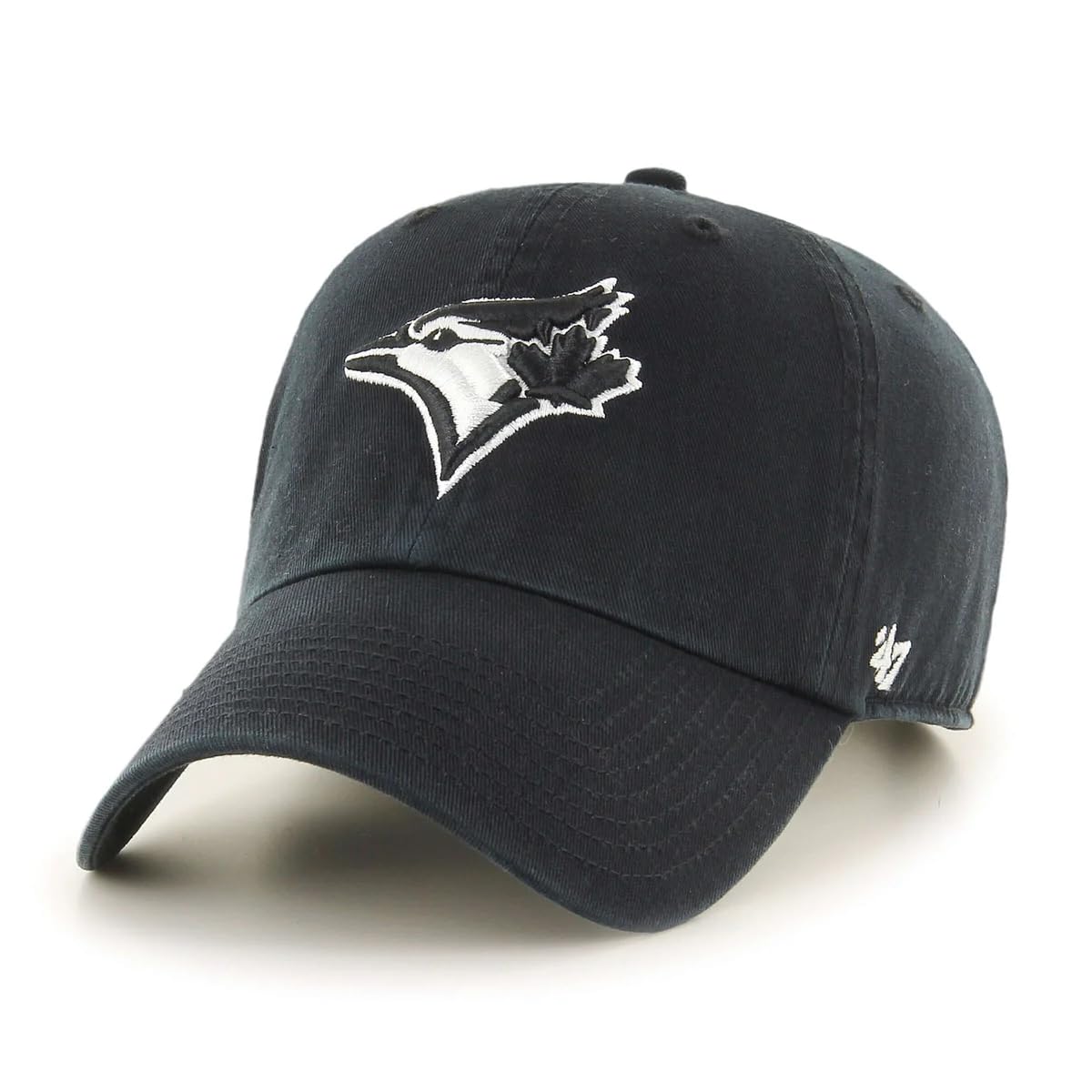 47 Toronto Blue Jays Clean Up Black and White Adjustable Hat