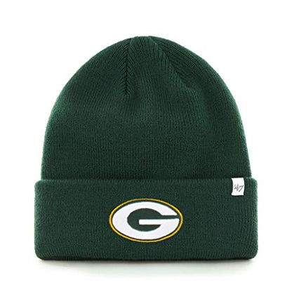 Green Bay Packers NFL Raised Cuffed Knit Beanie
