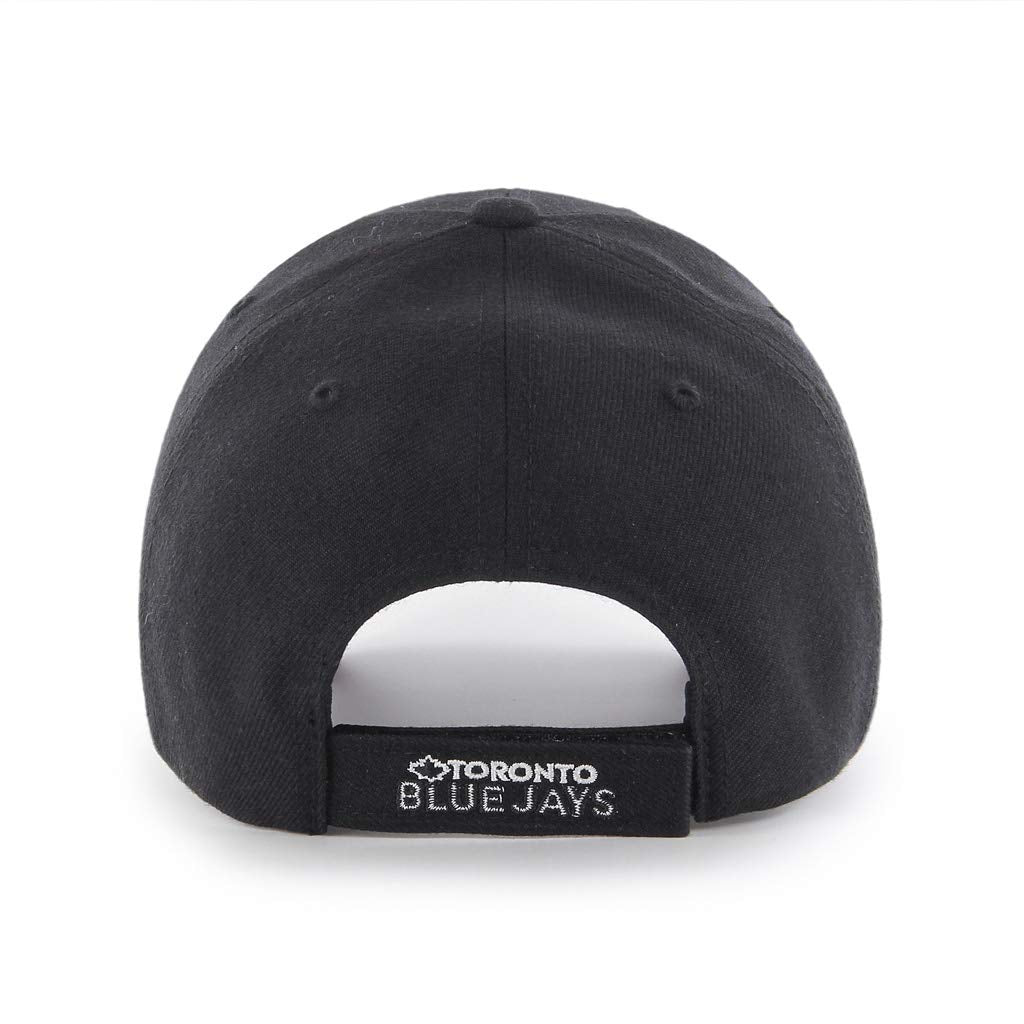 Toronto Blue Jays Black/White MVP Adjustable Hat - Size One Size