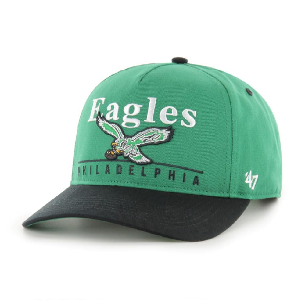 47 NFL Philadelphia Super Hitch Adjustable Snapback Hat - Green/Black