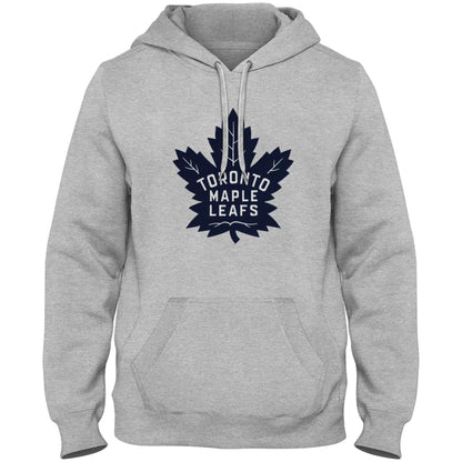 Bulletin Toronto Maple Leafs NHL Men's Athletic Grey Express Twill Blue Logo Hoodie