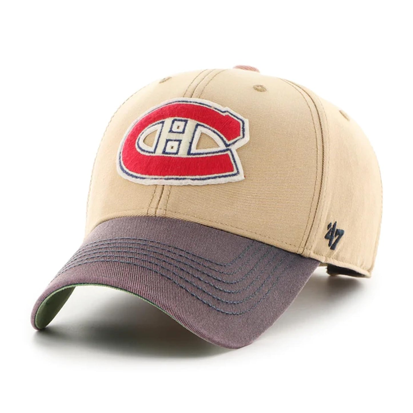 47 Montreal Canadiens NHL Brand Men's Dusted Sedgwick MVP Adjustable HAT Khaki