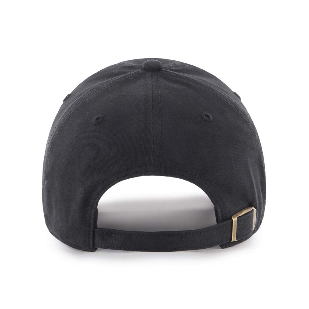 Women's Toronto Raptors Clean Up Miata Red Logo Black Hat Cap Adjustable Strap