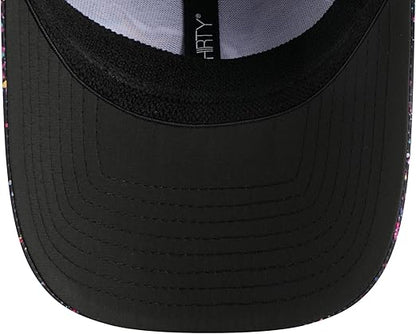 New Era 39THIRTY NFL 2025 Detroit Lions Crucial Catch Intercept Cancer Paint Splatter Stretch Fit Hat - Black (CA/US, Alpha, One Size, Small/Medium, Black)