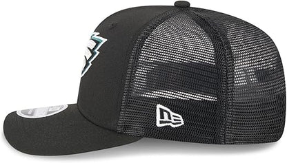 New Era 9SEVENTY 2025 NFL Team Collection Adjustable Stretch-Snap Hat (CA/US, Alpha, One Size, Philadelphia Eagles, Black)