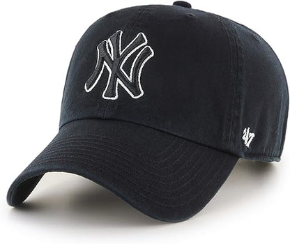 47 Clean Up MLB New York Adjustable Hat - Black/White