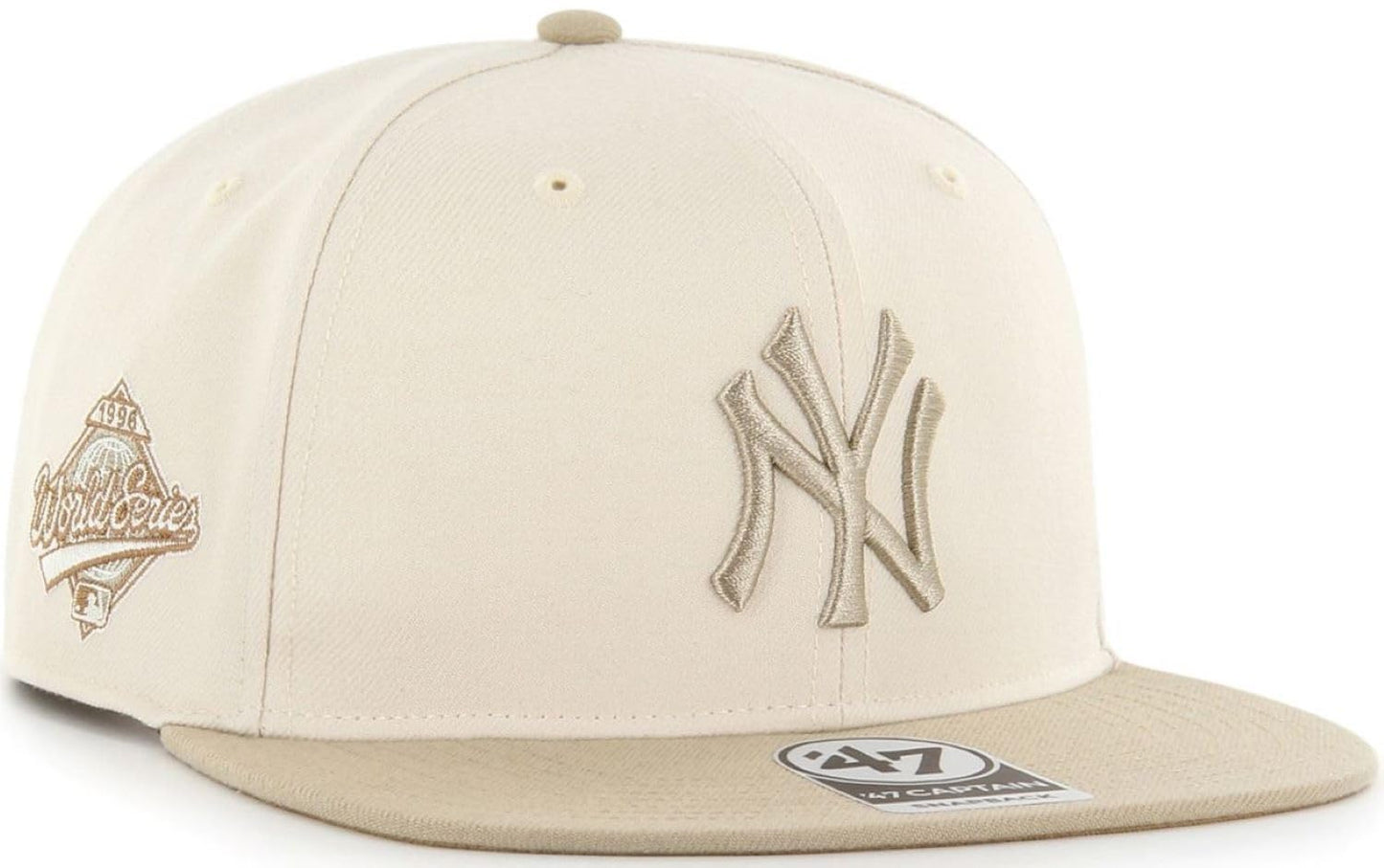 47 Sure Shot Captain MLB New York Yankees Sierra World Series Snapback - Cream/Light Brown