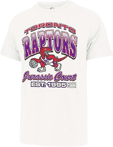 47 NBA Toronto Vintage Bounce Arch Tee - White (CA/US, Alpha, Medium, Regular, Regular)