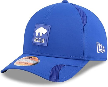 New Era Men's NFL 2025 Sideline M-Crown 9FORTY Adjustable Hat (CA/US, Alpha, One Size, Royal, Buffalo Bills)