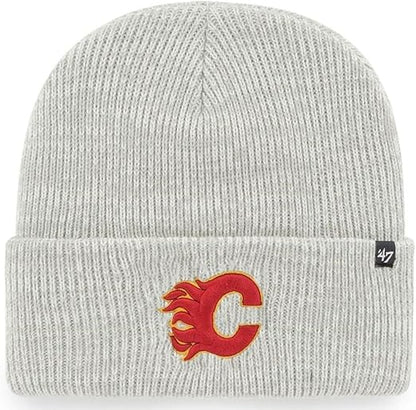 47 NHL Calgary Brain Freeze Cuff Knit Beanie - Grey