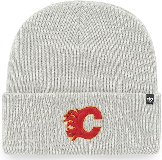 47 NHL Calgary Brain Freeze Cuff Knit Beanie - Grey