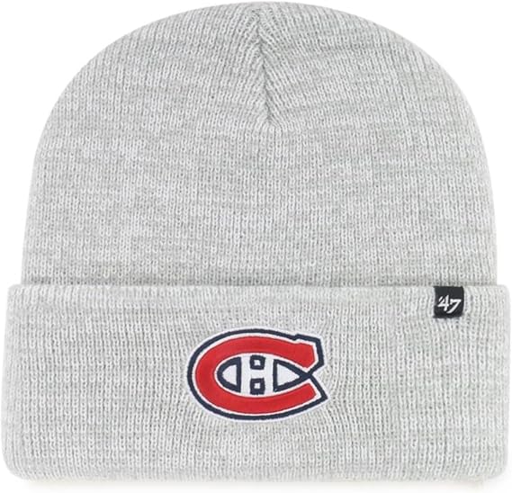 47 NHL Montreal Brain Freeze Cuff Knit Beanie - Grey