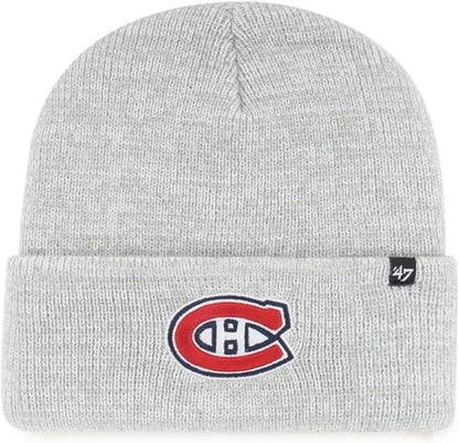 47 NHL Montreal Brain Freeze Cuff Knit Beanie - Grey