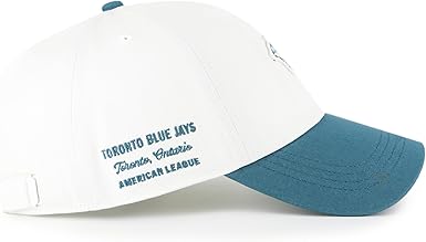 47 Clean Up MLB Toronto Blue Jays Contemporary Embroidered Team Logo Baseball Hat - White/Green
