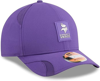 New Era Men's NFL 2025 Sideline M-Crown 9FORTY Adjustable Hat (CA/US, Alpha, One Size, Purple, Minnesota Vikings)