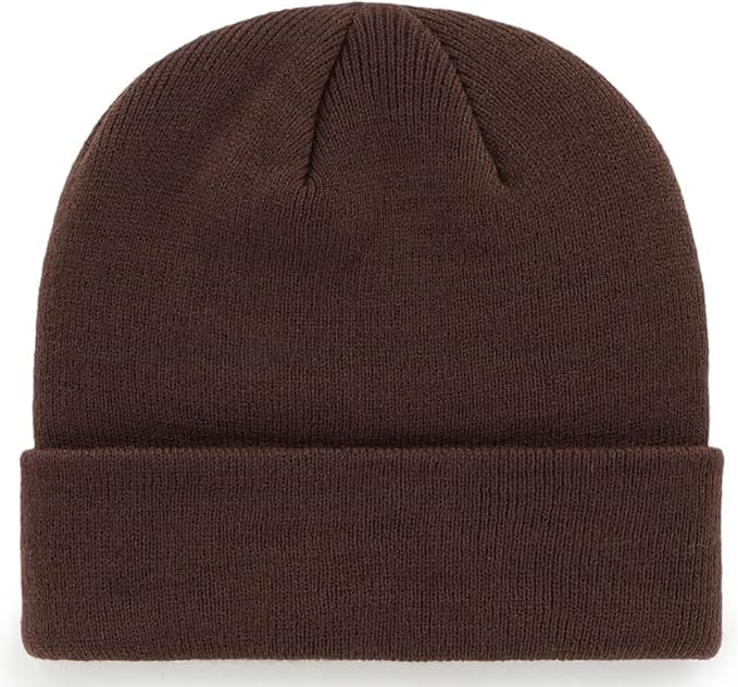 47 NHL Raised Cuff Knit Beanie - Dark Chocolate (CA/US, Alpha, One Size, Dark Chocolate, Vancouver)