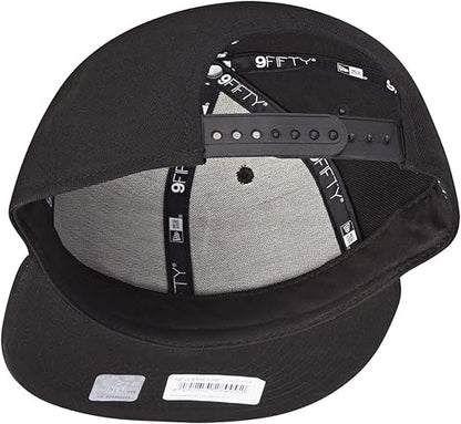 New Era Kansas City Chiefs Hat NFL Black White 9FIFTY Snapback Adjustable Cap Adult One Size