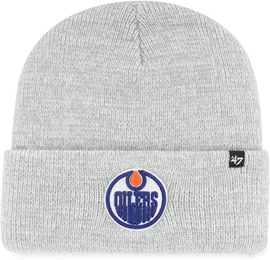 47 NHL Edmonton Brain Freeze Cuff Knit Beanie - Grey