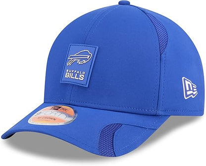 New Era Men's NFL 2025 Sideline M-Crown 9FORTY Adjustable Hat (CA/US, Alpha, One Size, Royal, Buffalo Bills)
