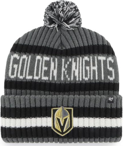 47 NHL Vegas Bering Knit Cuff Pom Hat - Grey