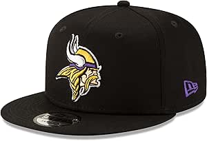 New Era x NFL Men's Minnesota Vikings Basic 9Fifty Snapback Hat Black Adjustable