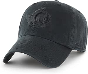 Men's Ottawa_Senators Black on Black Clean up Adjustable Hat Cap One Size Fits Most