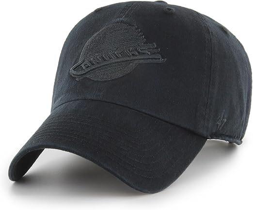 47 NHL Vancouver Clean Up Adjustable Hat - Black/Black