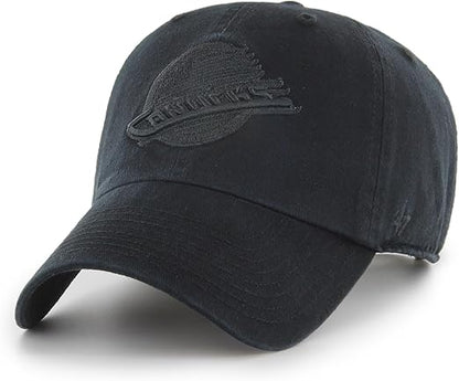 47 NHL Vancouver Clean Up Adjustable Hat - Black/Black