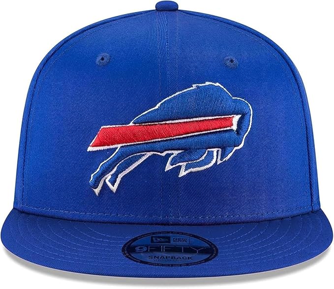 New Era NFL 9FIFTY Team Color Adjustable Snapback Hat Cap - One Size, Buffalo Bills - Blue, One Size