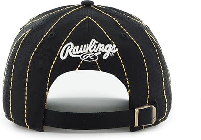 47 MLB Pittsburgh Rawlings Pinstripe Hitch Adjustable Snapback Hat - Red