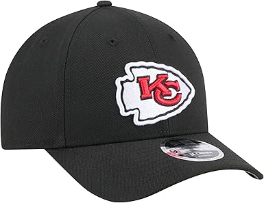 New Era 9FORTY 2025 NFL Team Collection M-Crown Adjustable Snapback Hat (CA/US, Alpha, One Size, Kansas City Chiefs, Black/White/Red)
