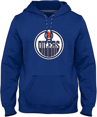 Bulletin Edmonton Oilers NHL Express Twill Logo Hoodie - Royal - XX-Large