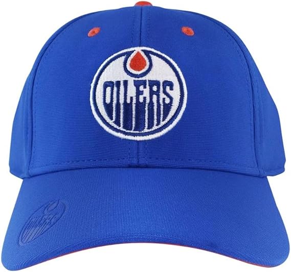 American Needle NHL Edmonton Oilers E-Boss Stretch Fit S/M - Royal Blue
