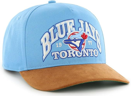 47 MLB Toronto Cooperstown Collection Break Wood Suede Hitch Adjustable Hat - Sky Blue
