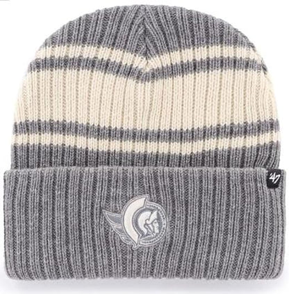 47 NHL Ottawa Harbor Stripe Cuff Knit Beanie - Grey/White