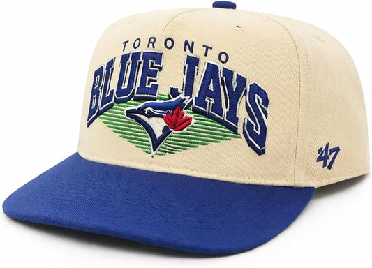 47 MLB Toronto Pomona Two Tone Adjustable Hitch Hat - Beige/Blue