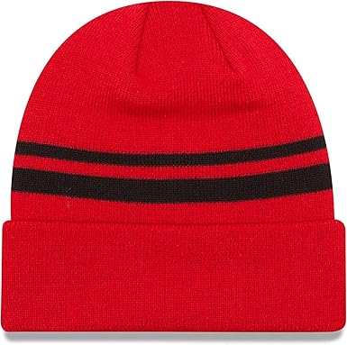 New Era Unisex-Adult NFL Official Sport Knit Classic Striped Knit Beanie Cold Weather Hat, San Francisco 49ers, One Size