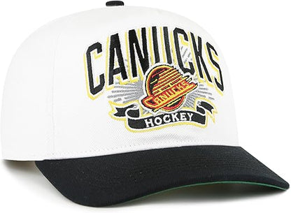47 NHL Vancouver Prime Play Hitch RF Adjustable Snapback Hat - White/Black