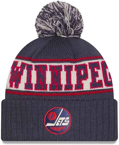 New Era NHL Winnipeg Jets Retro Knit Beanie - Navy