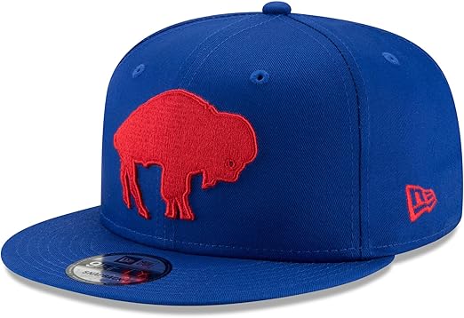 New Era Men's Royal Buffalo Bills Throwback 9FIFTY Adjustable Snapback Hat