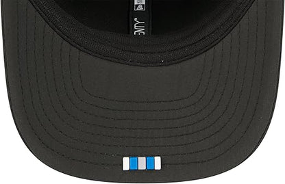 New Era 9SEVENTY NFL 2025 Sideline Trucker Adjustable Snapback Hat (CA/US, Alpha, One Size, Black, Detroit Lions)