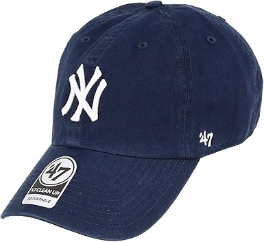 47 Brand MLB New York Yankees Men's Home Clean Up Cap, Navy, One-Size