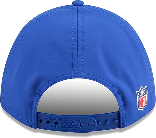 New Era Men's NFL 2025 Sideline M-Crown 9FORTY Adjustable Hat (CA/US, Alpha, One Size, Royal, Buffalo Bills)