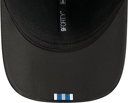 New Era Men's NFL 2025 Sideline M-Crown 9FORTY Adjustable Hat (CA/US, Alpha, One Size, Black, Detroit Lions)