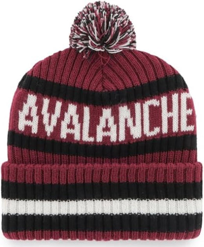 47 NHL Colorado Bering Knit Cuff Pom Hat - Maroon