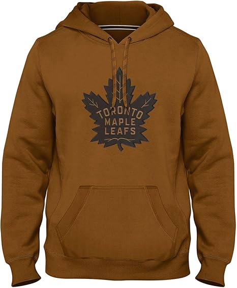 Bulletin Toronto Maple Leafs NHL Express Twill Tonal Dune Logo Hoodie - Dune - Small